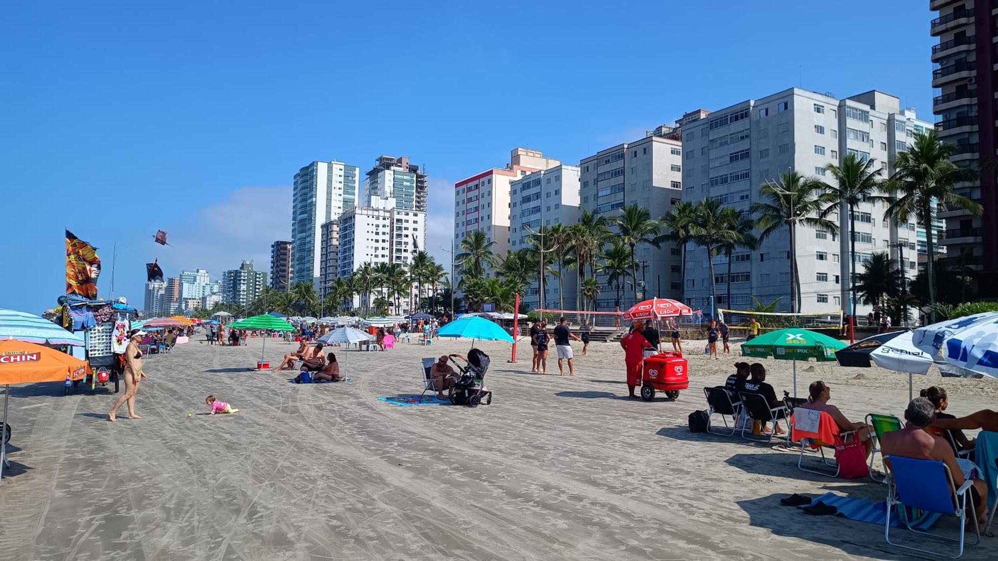 Apartamento Pe Na Areia Vila Caicara Praia Grande  Buitenkant foto
