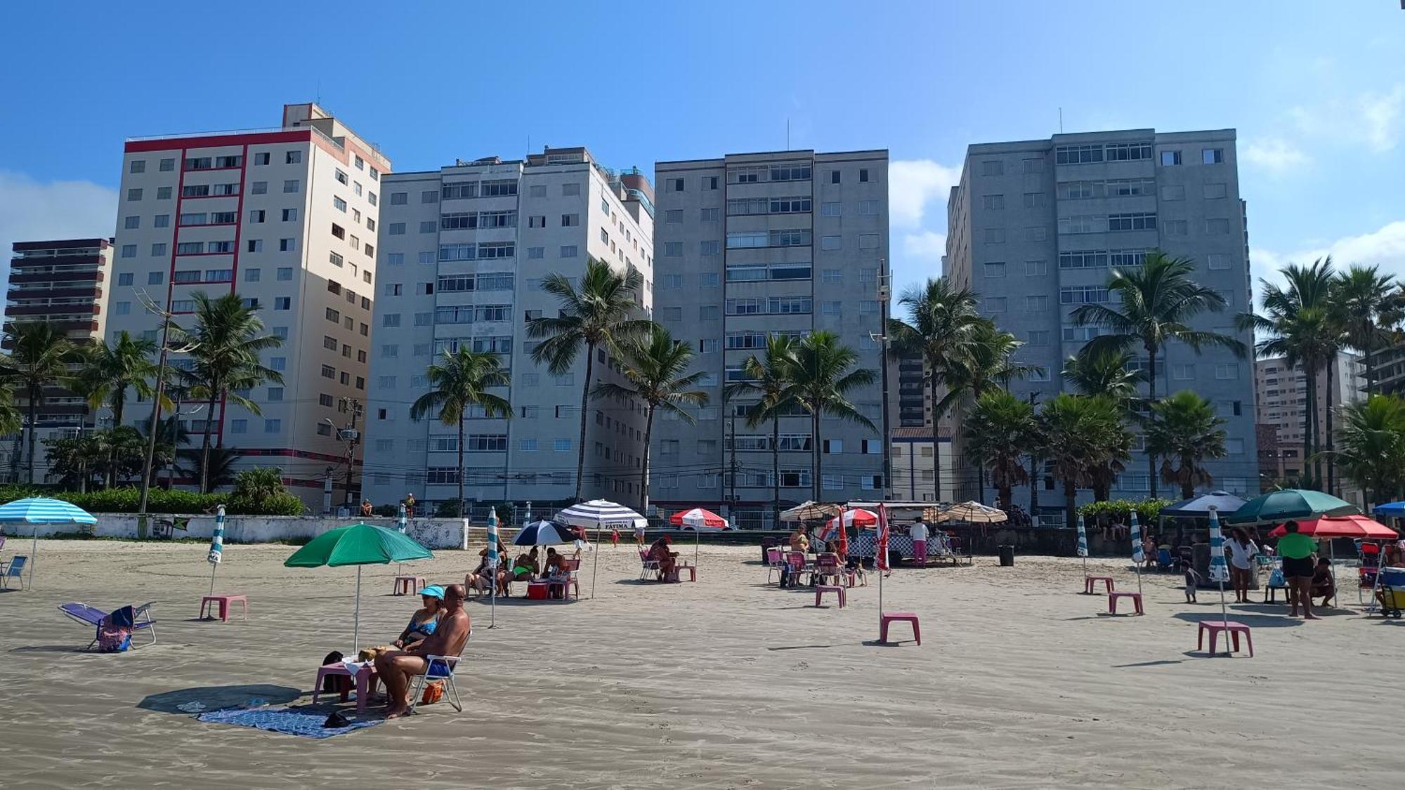 Apartamento Pe Na Areia Vila Caicara Praia Grande  Buitenkant foto