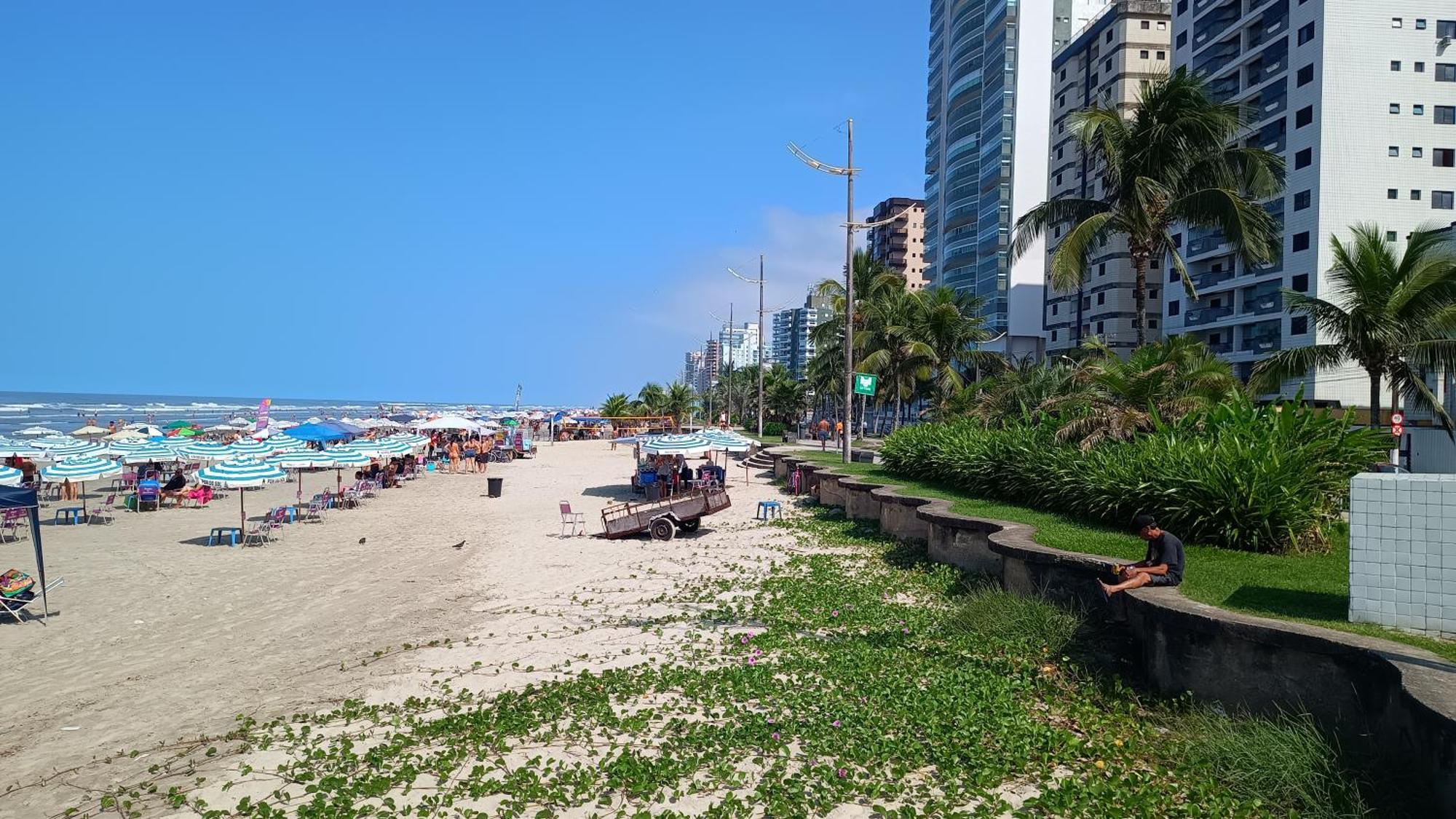 Apartamento Pe Na Areia Vila Caicara Praia Grande  Buitenkant foto